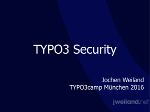 TYPO3 Security