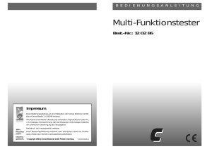 Multi-Funktionstester - www.produktinfo.conrad.com
