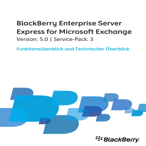 BlackBerry Enterprise Server Express for Microsoft Exchange