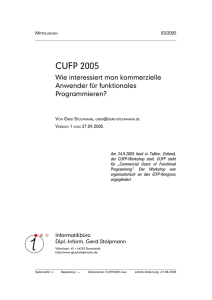 CUFP 2005 - Informatikbüro Gerd Stolpmann