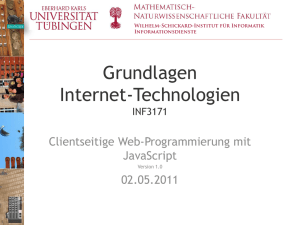 JavaScript - Universität Tübingen