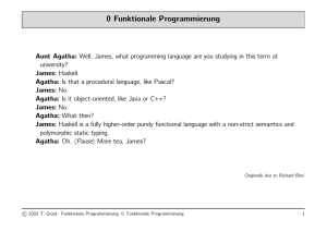 0 Funktionale Programmierung