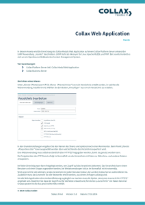 Collax Web Application Howto