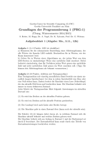 Grundlagen der Programmierung 1 (PRG-1) - G