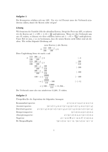 Aufgabe 1 Lösung Aufgabe 2