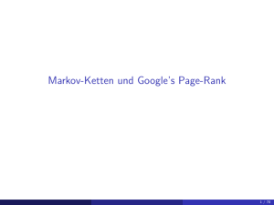 Markov-Ketten und Google`s Page-Rank