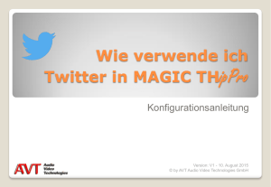 Integration von Twitter in MAGIC THipPro - avt-nbg