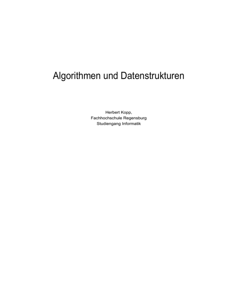 Algorithmen Und Datenstrukturen