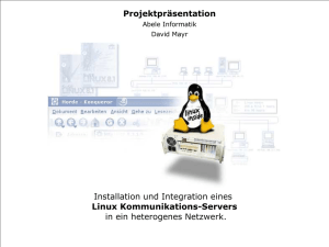 Installation und Integration eines Linux