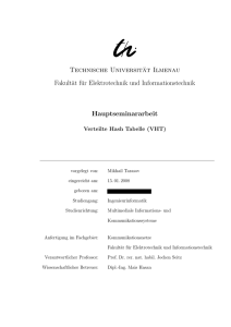 Verteilte Hash Tabelle