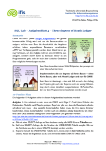 SQL-Lab – Aufgabenblatt 4 – Three degrees of Heath Ledger