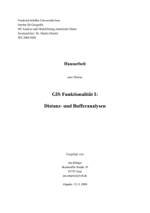 Hausarbeit - Geoinformatik - Friedrich-Schiller