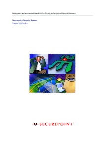 Securepoint Security System Version 2007nx R3