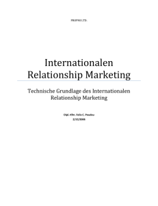 Technische Grundlage vom internationalen Relationship Marketing