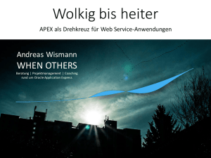 Web-Service-Anwendungen mit APEX