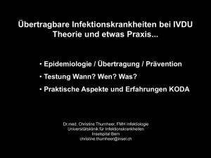 Behandlung und Testing für HeroinpatientInnen. Welche