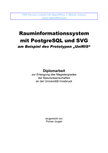 Rauminformationssystem mit PostgreSQL und SVG