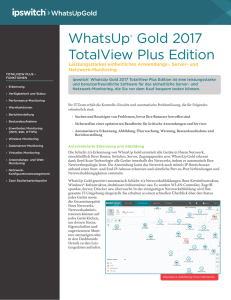 WhatsUp® Gold 2017 TotalView Plus Edition