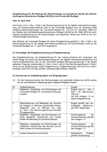 Entgeltordnung für die digitale Informationsverarbeitung und