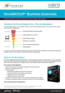 NovaBACKUP® Business Essentials