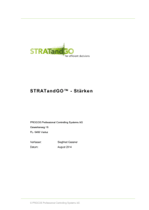 STRATandGO™ - Stärken - PROCOS Professional Controlling