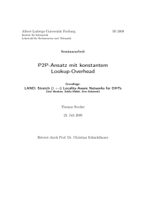 P2P-Ansatz mit konstantem Lookup-Overhead