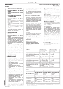 Levofloxacin-ratiopharm® 250 mg / 500 mg Filmtabletten