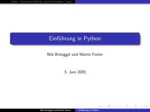 Einführung in Python