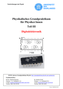 Versuchsanleitung Digitalelektronik