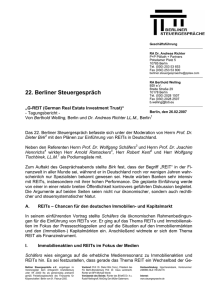 22. Berliner Steuergespräch