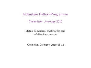 Robustere Python-Programme
