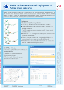 ADAM % Administration and Deployment of Adhoc Mesh