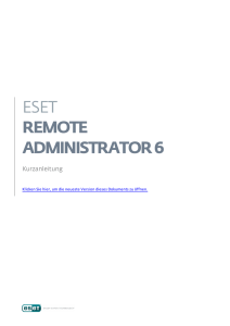 1. ESET Remote Administrator 6