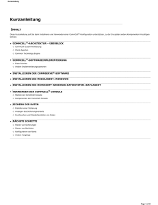 Kurzanleitung - Commvault Documentation