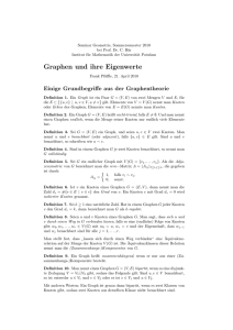 Graphen und ihre Eigenwerte - Institut für Mathematik Potsdam