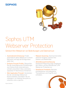 Sophos UTM Webserver Protection