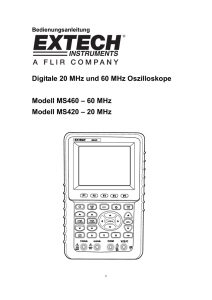 Digitale 20 MHz und 60 MHz Oszilloskope Modell MS460