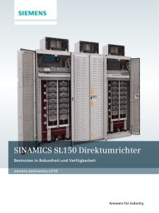 SINAMICS SL150 Direktumrichter