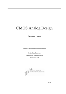 CMOS Analog Design - Hochschule Darmstadt