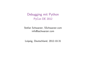 Debugging mit Python