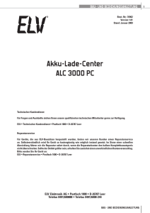 Akku-Lade-Center ALC 3000 PC