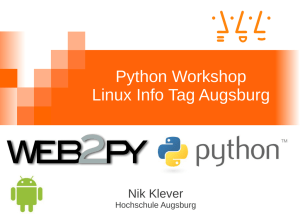 Python Workshop Linux Info Tag Augsburg