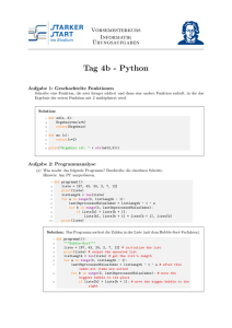 4b - Python Funktionen und Rekursion