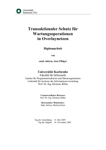 Transaktionaler Schutz für Wartungsoperationen in