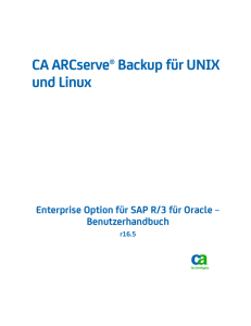 CA ARCserve Backup für UNIX und Linux