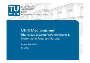 UNIX Mechanismen