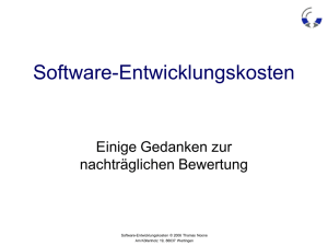 Software-Entwicklungskosten