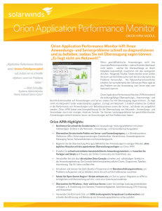 Orion Application Performance Monitor