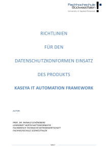 kaseya it automation framework