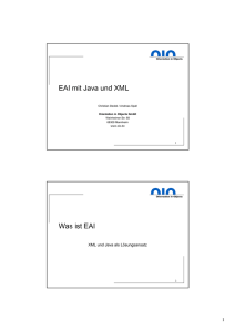 EAI mit Java und XML